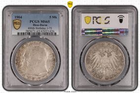 1904 5 Mk 400th Birthday J-75 MS65