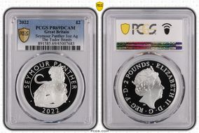 2022 £2 Seymour Panther 1oz Ag The Tudor Beasts PR69DCAM