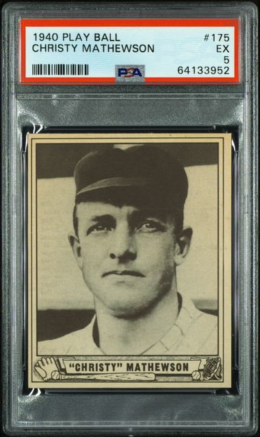 1940 Play Play Ball #175 Christy Mathewson front