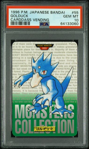 Golduck card PSA 10, cert 64133060