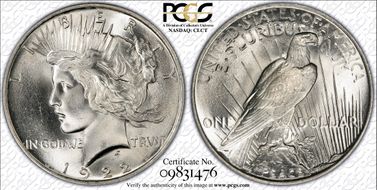1922 $1 MS65