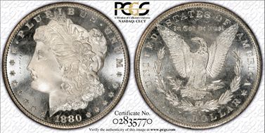 1880-S $1 MS66