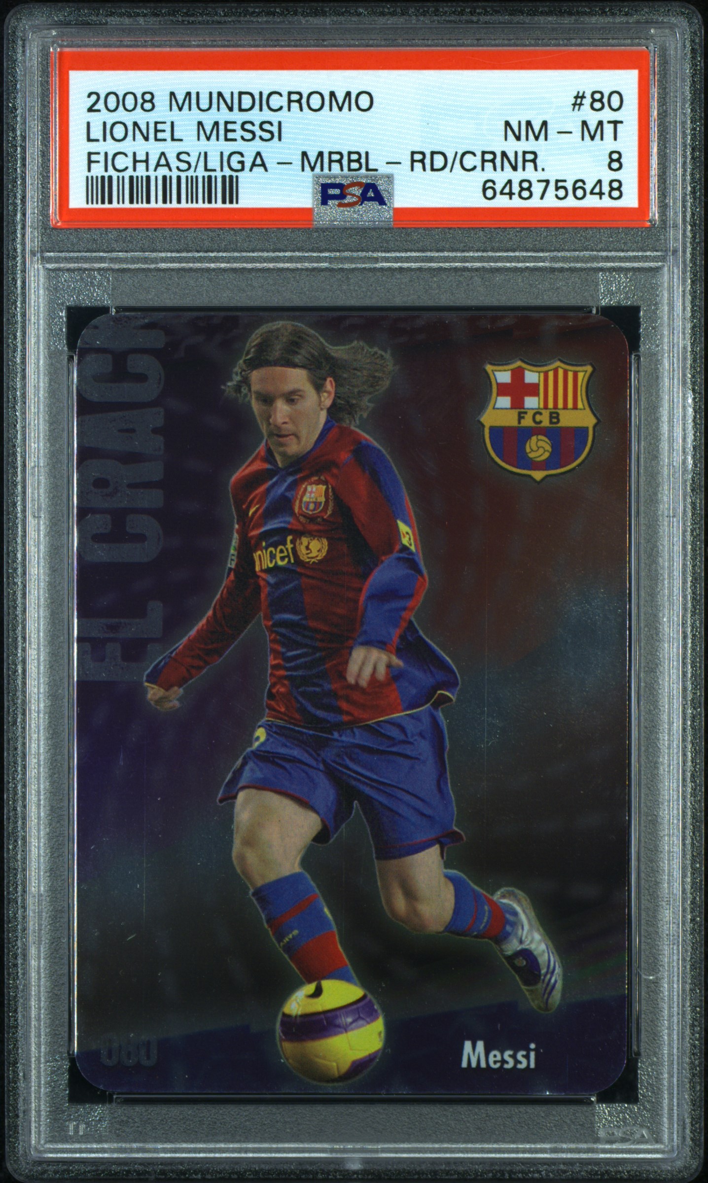 Lionel Messi 2007-08 Mundi Cromo Top Platinum Las fichas de