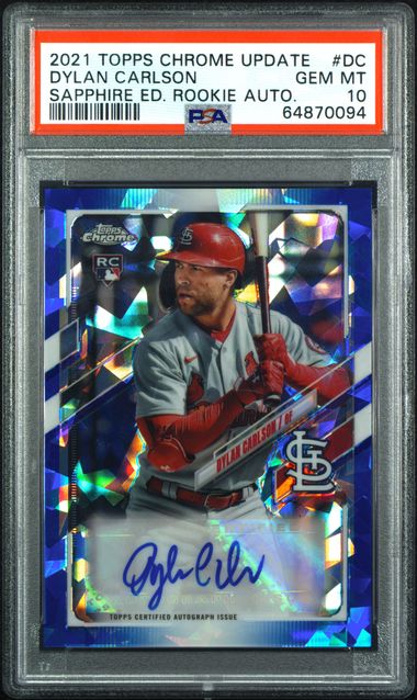 2021 Topps Topps Chrome Sapphire #RA-DC Dylan Carlson front