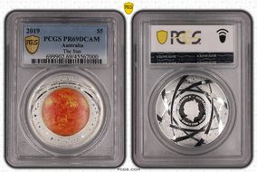 2019 $5 The Sun PR69DCAM
