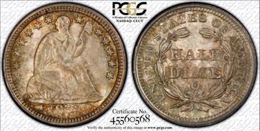 1853-O H10C Arrows MS66