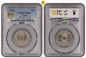 .1939. 25C Gad-381 F-172 MS66