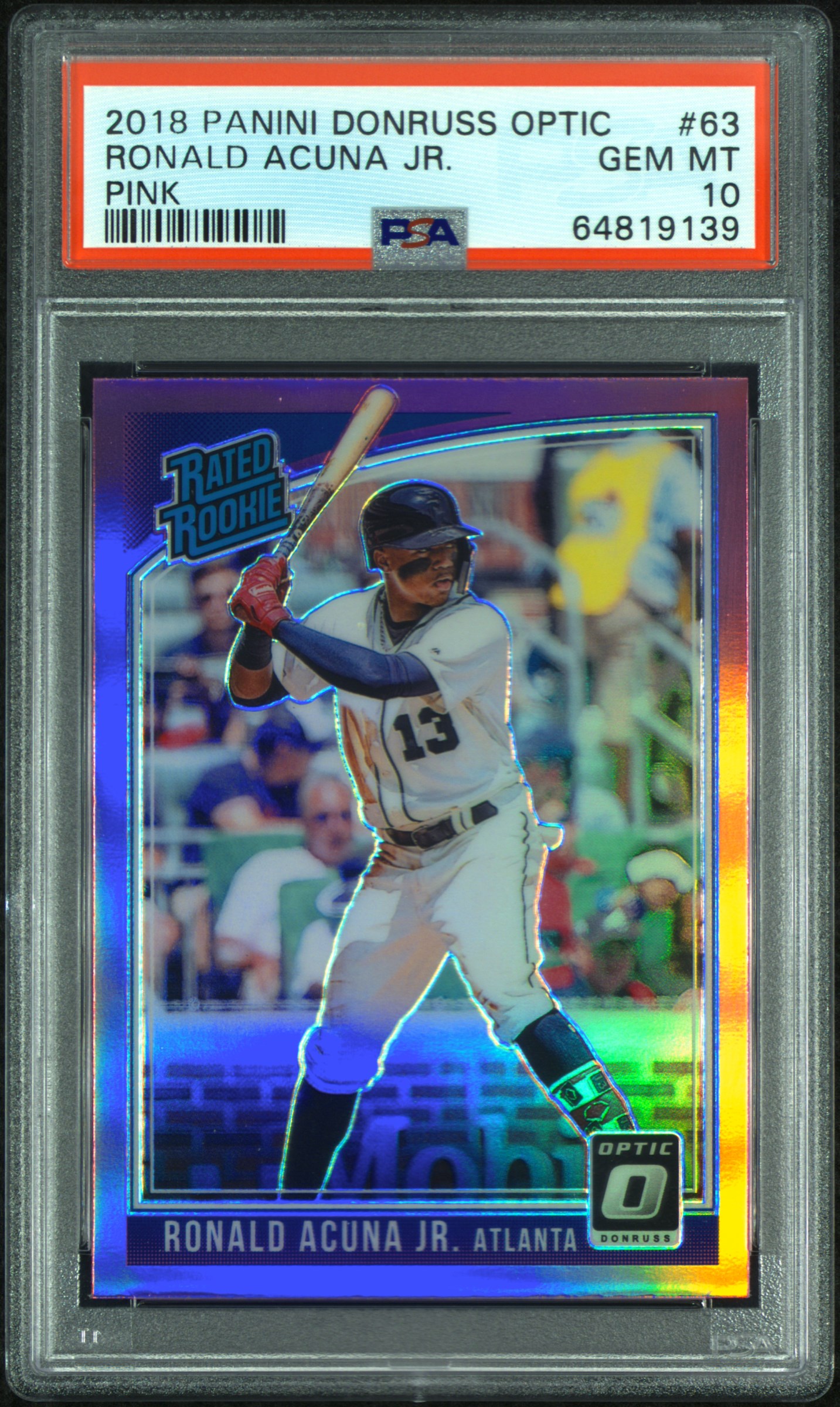 Ronald Acuna Jr. 2018 Panini Donruss Optic