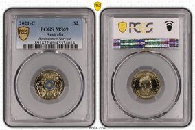 2021-C $2 Ambulance Service Colorized MS69