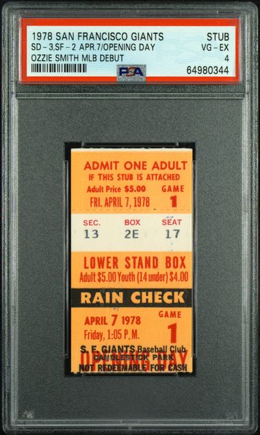 OZZIE SMITH MLB DEBUT