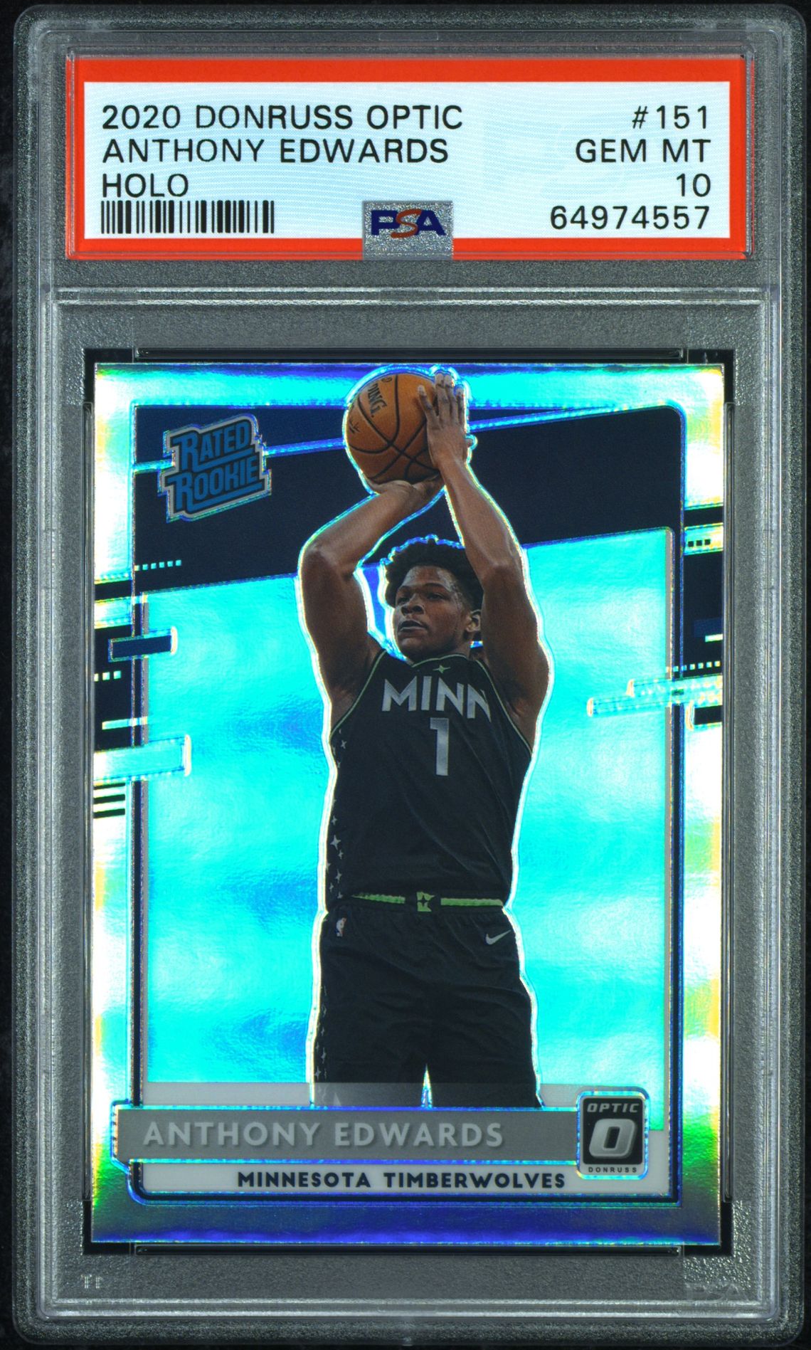 2020 Panini PANINI DONRUSS OPTIC HOLO #151 Anthony Edwards front