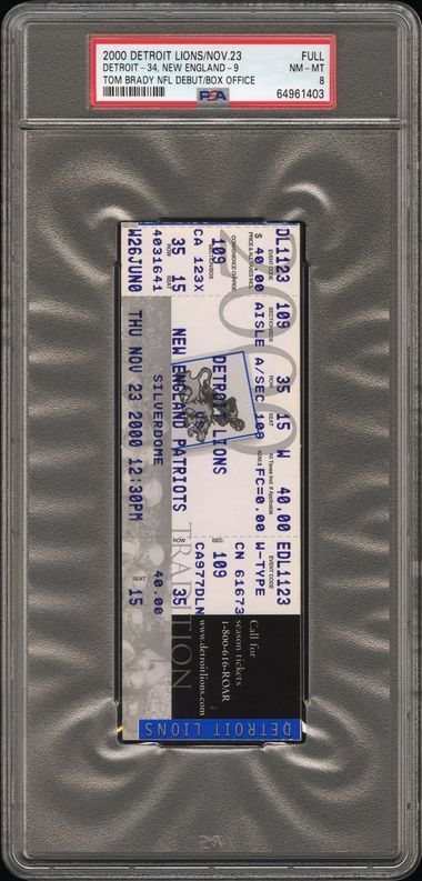2000 Tom Brady NFL Debut
