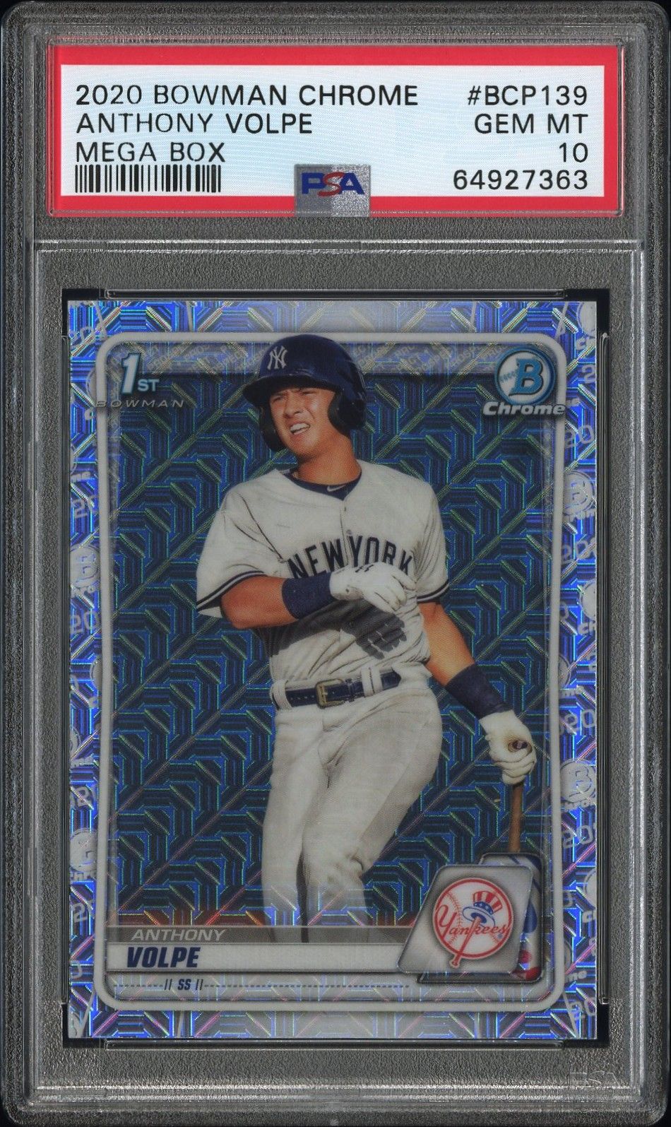 2020 Bowman Chrome BOWMAN CHROME MEGA BOX #BCP139 Anthony Volpe front