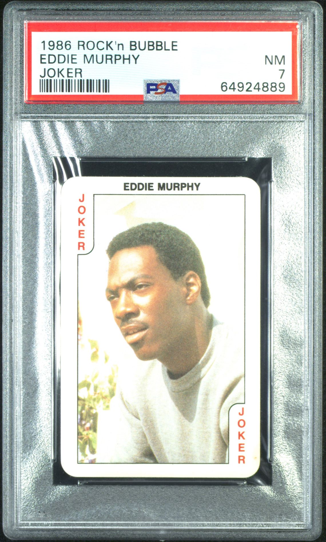 1986 ROCK'N BUBBLE JOKER Eddie Murphy front