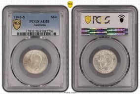 1942-S Shil AU58
