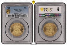 1922 2 Fr Gad-533 F-267 MS66