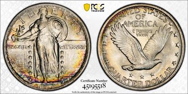 1923 25C MS67+