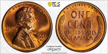 1956-D 1C MS67RD