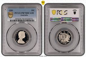 1981 10C PR70DCAM