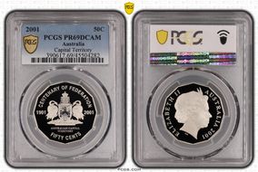 2001 50C Capital Territory PR69DCAM