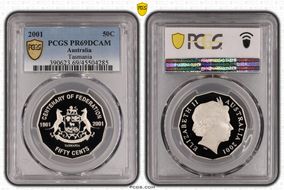 2001 50C Tasmania PR69DCAM