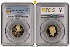 1997 $1 Kingsford Smith PR69DCAM