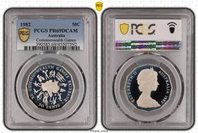 1982 50C Commonwealth Games PR69DCAM