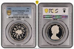 1982 50C Commonwealth Games PR69DCAM