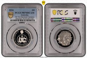 2016 20C 50 Yrs Decimal Currency PR70DCAM