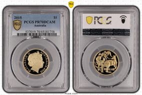 2015 $1 PR70DCAM