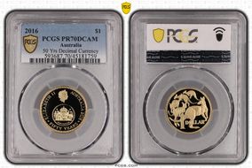 2016 $1 50 Yrs Decimal Currency PR70DCAM