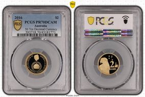 2016 $2 50 Yrs Decimal Currency PR70DCAM