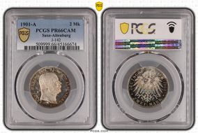 1901-A 2 Mk J-142 PR66CAM