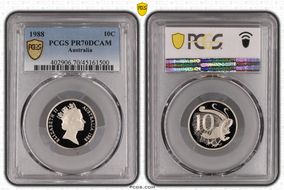 1988 10C PR70DCAM