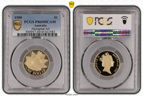 1988 $1 Aboriginal Art PR69DCAM