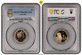 2012 $2 PR69DCAM