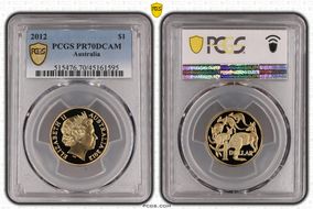 2012 $1 PR70DCAM