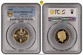 2008 $1 Year of Planet Earth Al-Br PR69DCAM