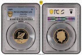 2009 $1 Astronomy PR69DCAM