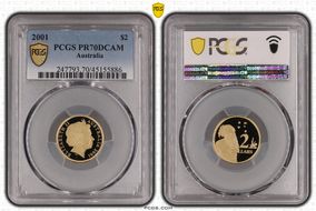 2001 $2 PR70DCAM