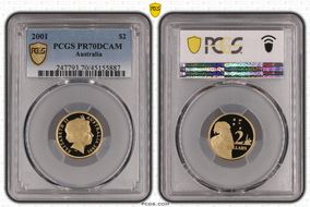 2001 $2 PR70DCAM