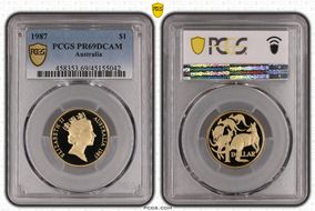 1987 $1 PR69DCAM
