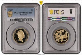 1987 $1 PR69DCAM