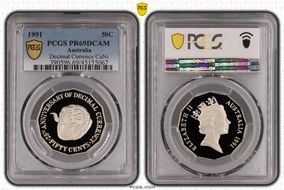 1991 50C Decimal Currency CuNi PR69DCAM