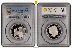 2005 20C End of WWII PR70DCAM