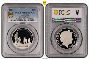 2005 50C Remembrance PR70DCAM