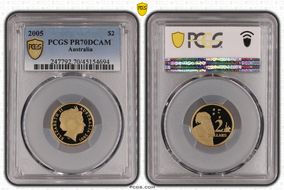 2005 $2 PR70DCAM