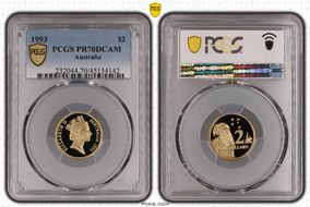 1993 $2 PR70DCAM