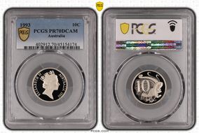 1993 10C PR70DCAM