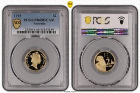 1993 $2 PR69DCAM